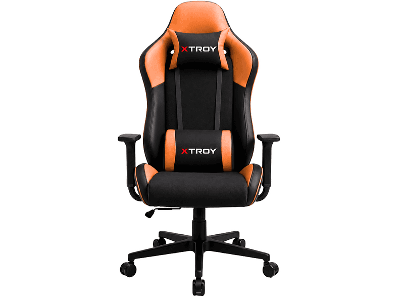 XTROY Bone Model 140° Yatan Kumaş Oyuncu Koltuğu Turuncu