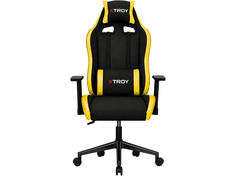 XTROY Axe Model 140° Yatan Kumaş Oyuncu Koltuğu Sarı