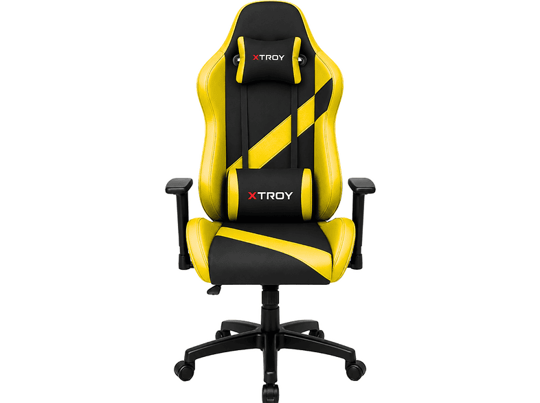 XTROY Bold Model 140° Yatan Kumaş Oyuncu Koltuğu Sarı