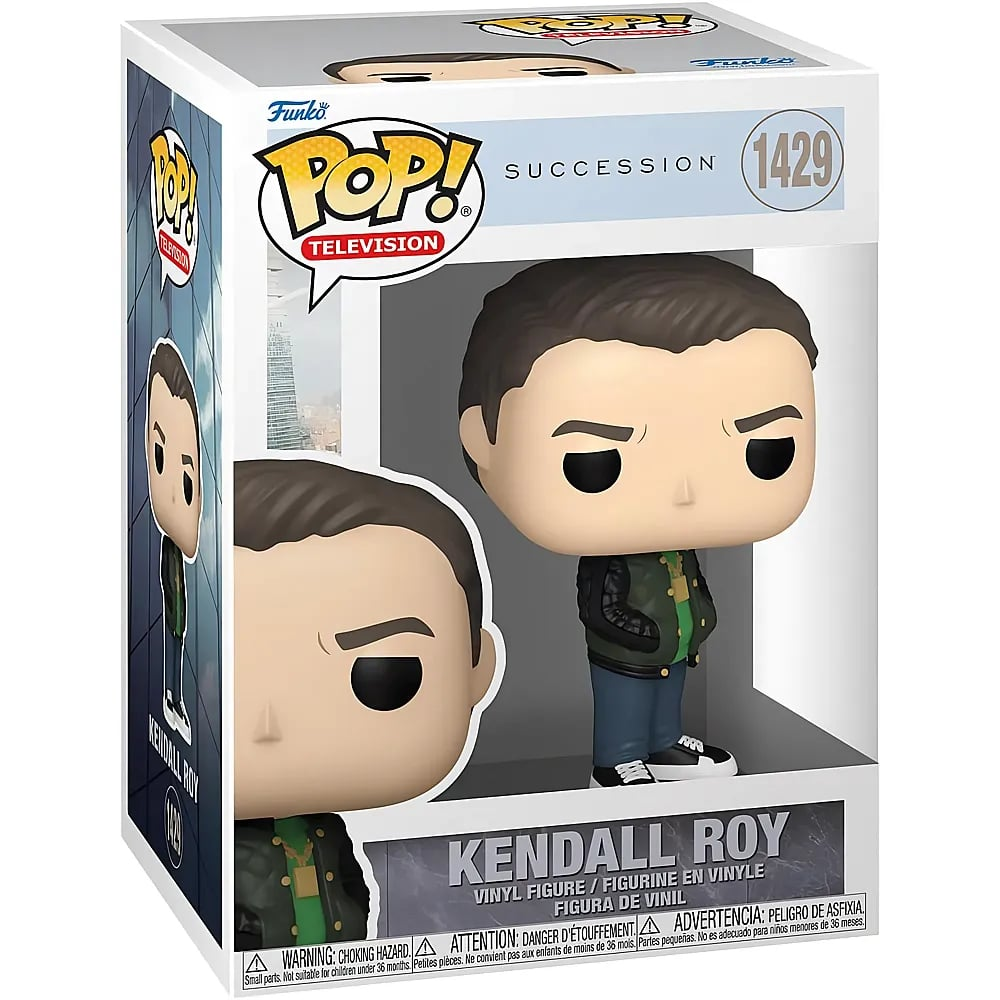 Figura de vinilo Funko Pop de Kendall Roy en caja.