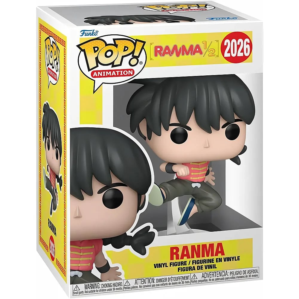 Figura de vinilo Funko Pop de Ranma de Ranma 1/2 en su caja.