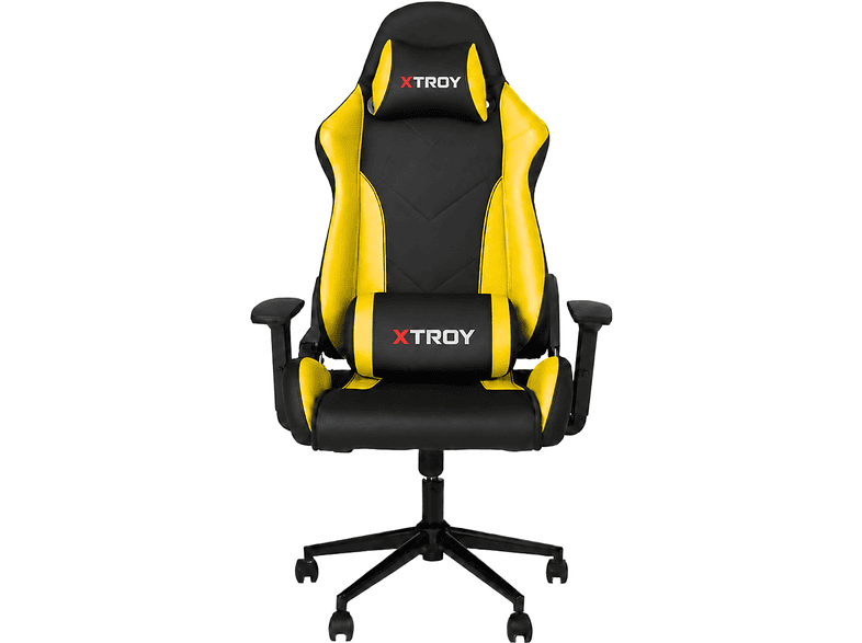 XTROY Hector Model 180° Yatan, Kumaş Oyuncu Koltuğu Sarı