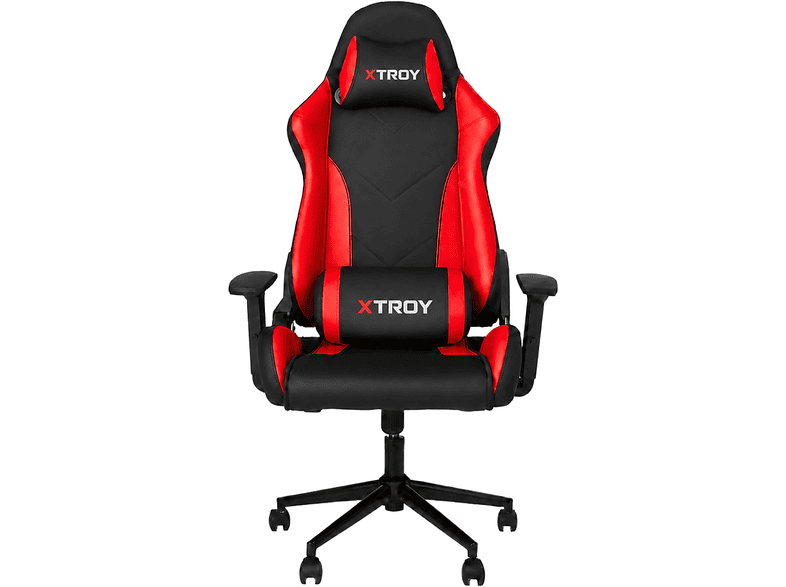 XTROY Hector Model 180° Yatan, Kumaş Oyuncu Koltuğu Kırmızı
