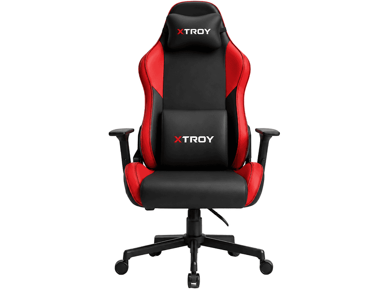 XTROY Valor Model 180° Yatan, Kumaş Oyuncu Koltuğu Kırmızı
