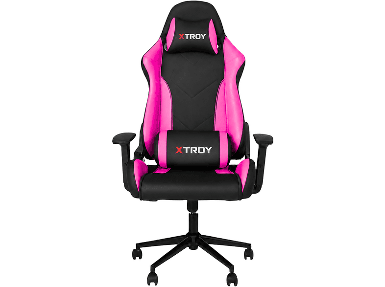 XTROY Hector Model 180° Yatan, Kumaş Oyuncu Koltuğu Pembe