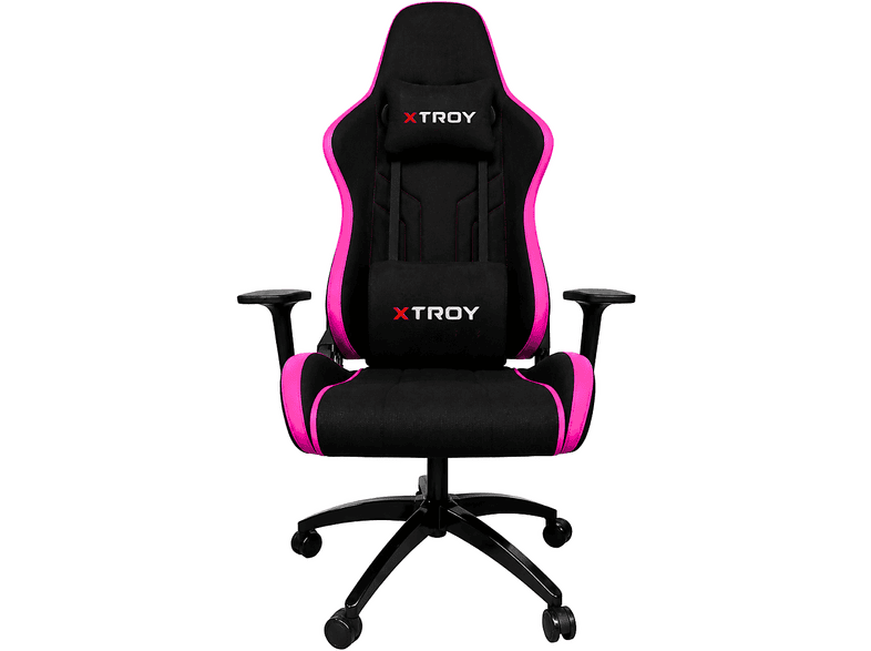 XTROY Ghost Model 180° Yatan, Kumaş Oyuncu Koltuğu Pembe