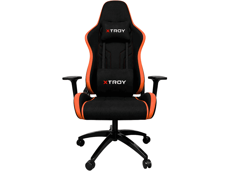 XTROY Ghost Model 180° Yatan, Kumaş Oyuncu Koltuğu Turuncu