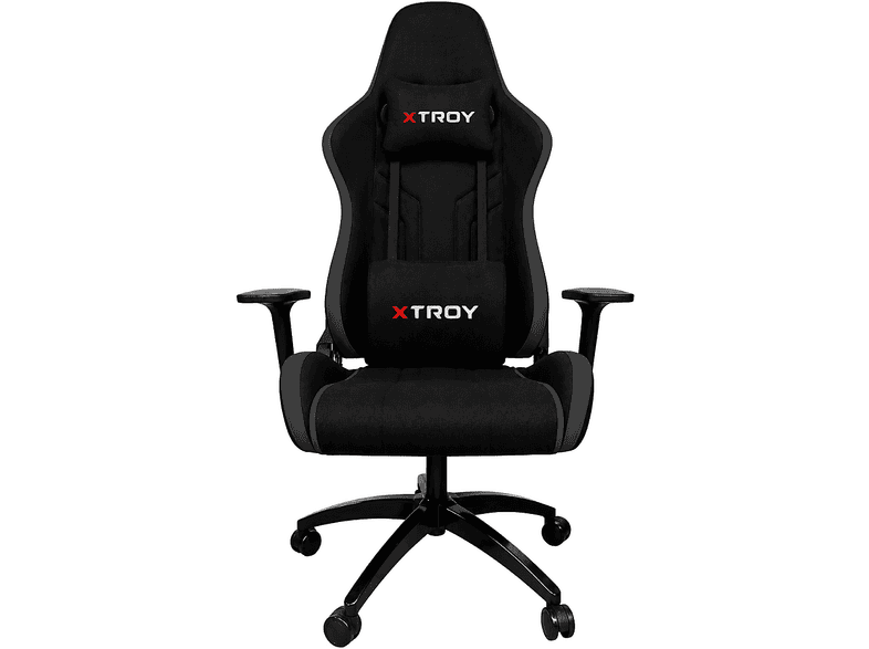 XTROY Ghost Model 180° Yatan, Kumaş Oyuncu Koltuğu Siyah