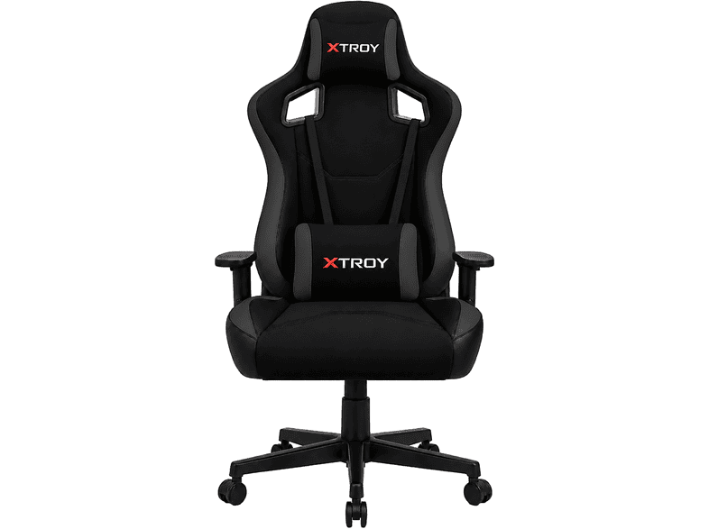 XTROY Anka Model 180° Yatan, Kumaş Oyuncu Koltuğu Siyah