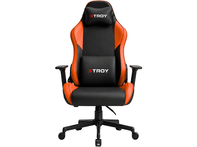 XTROY Valor Model 180° Yatan, Kumaş Oyuncu Koltuğu Turuncu