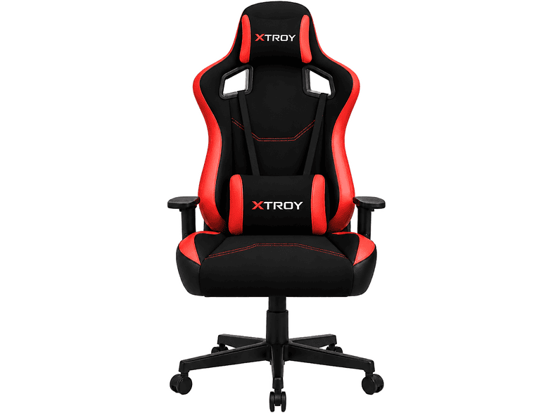 XTROY Anka Model 180° Yatan, Kumaş Oyuncu Koltuğu Kırmızı