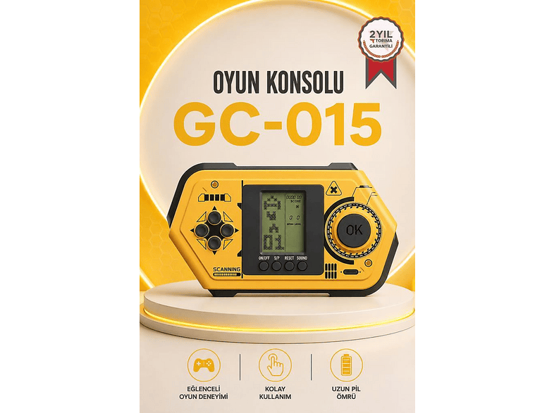 TORIMA Atari Joystick Tetris Gameboy GC015 Diğer Kablosuz Oyun Kolu Sarı