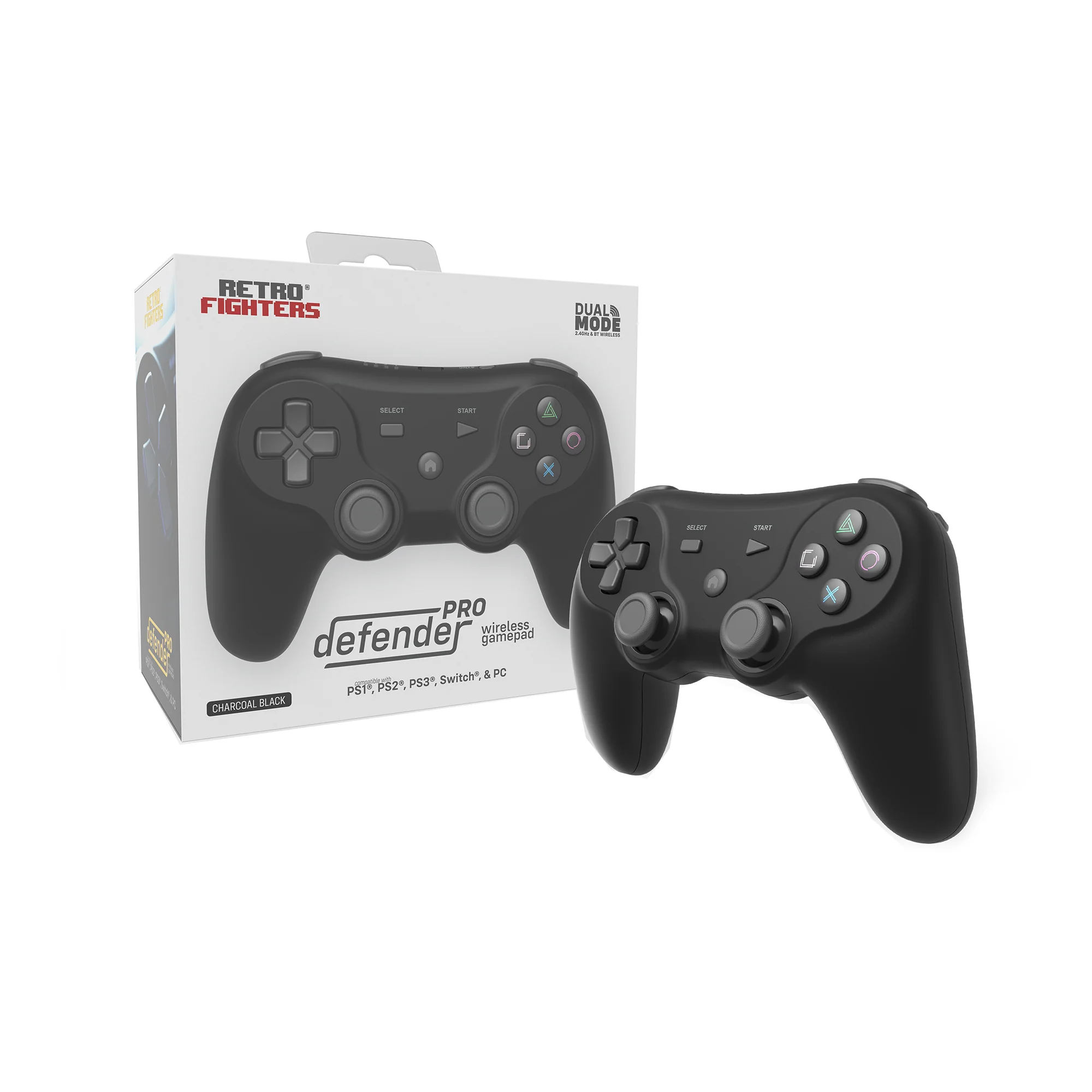 Kontroler RETRO FIGHTERS Defender Pro Czarny