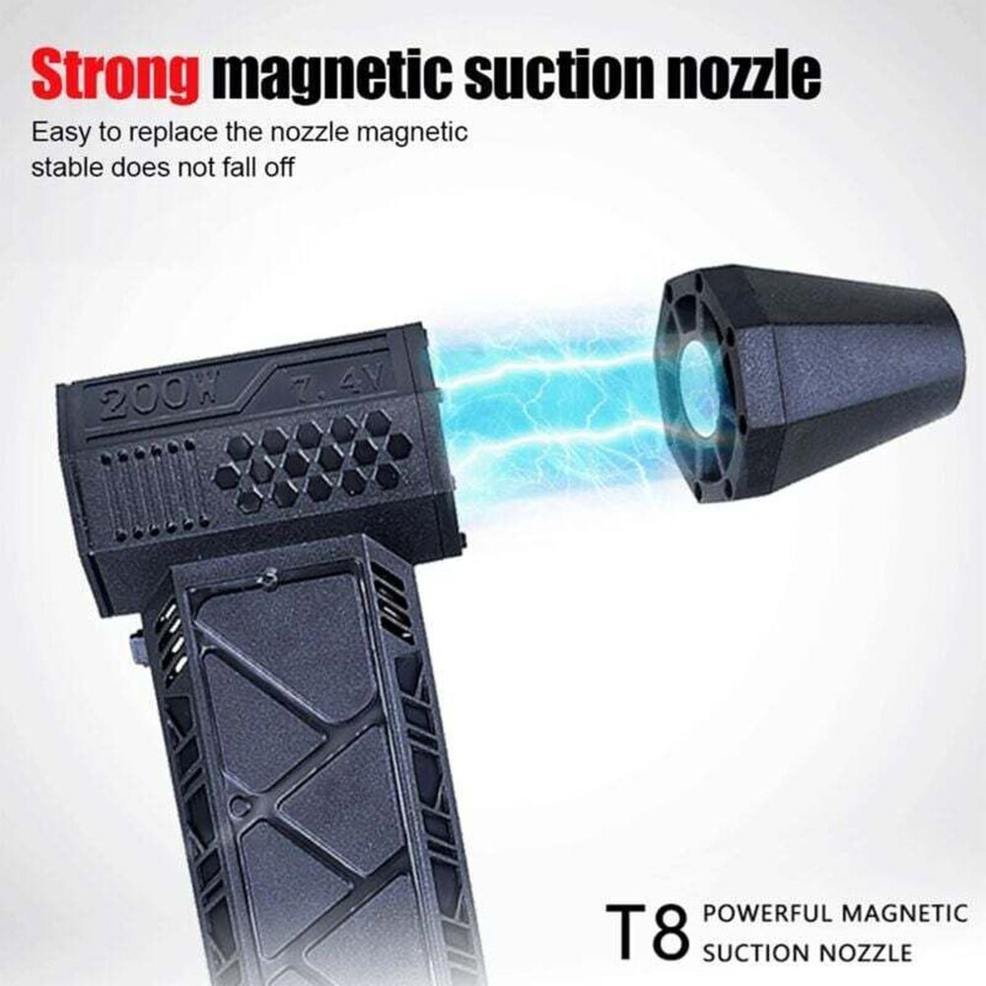 Starke magnetische Saugdüse, einfach zu ersetzen und stabil.