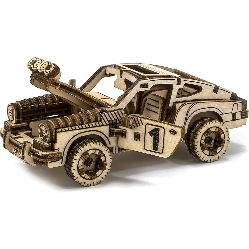 WOODEN CITY 3D Rally Car Superfast Puzzle
