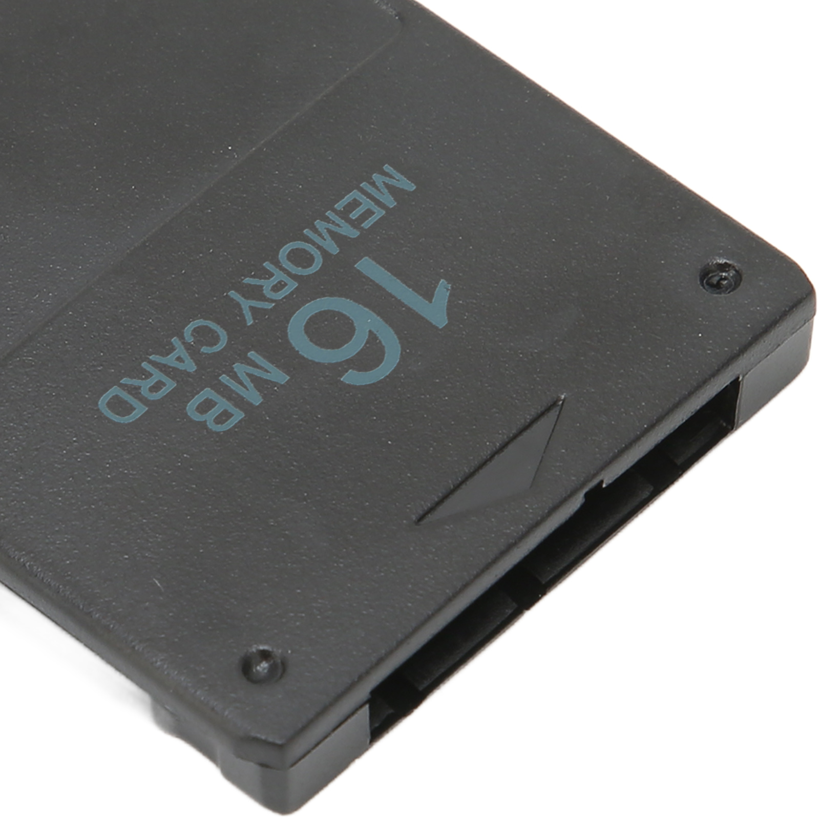 Eine schwarze 16 MB Speicherkarte mit weißem Text.