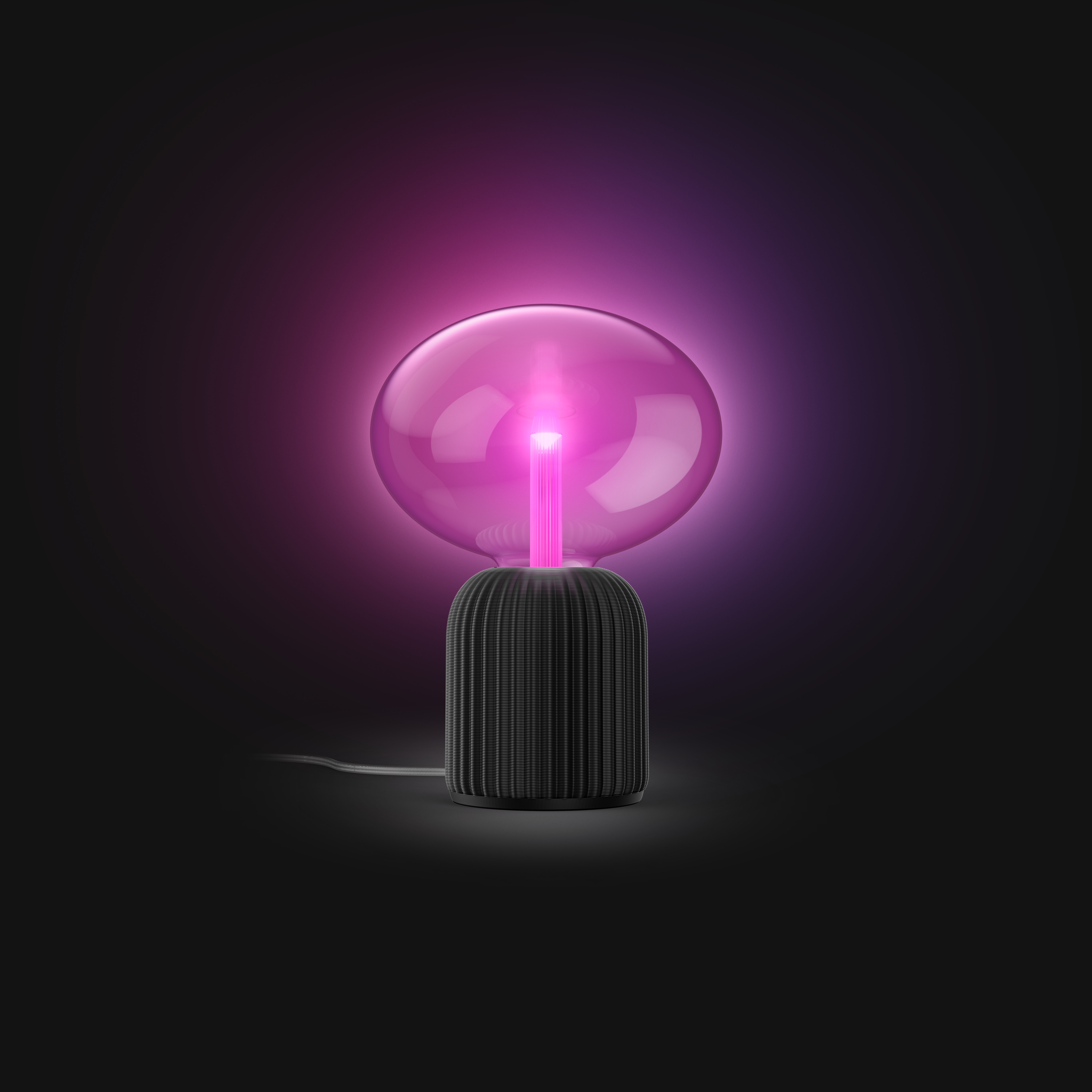  PHILIPS HUE Lightguide Lampadaire 3D imprimé (Noir) Lumière blanche et colorée - Incl.  1 Hue Lightguide Ampoule Eliptique, Hue White and Color Ambiance