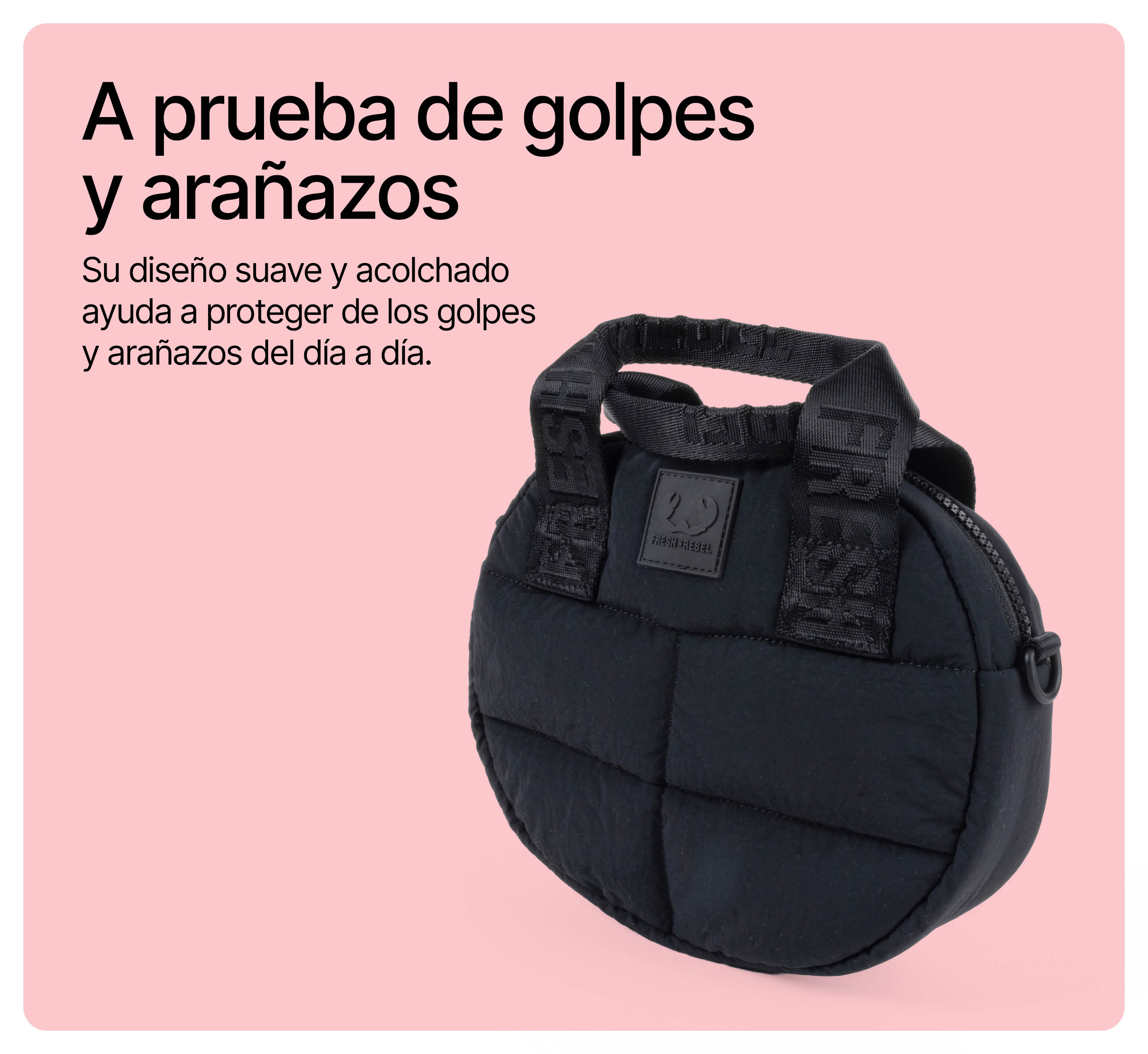 Funda para auriculares  - Coze Tone, Funda Acolchada para Auriculares FRESH ‘N REBEL, Inky Black