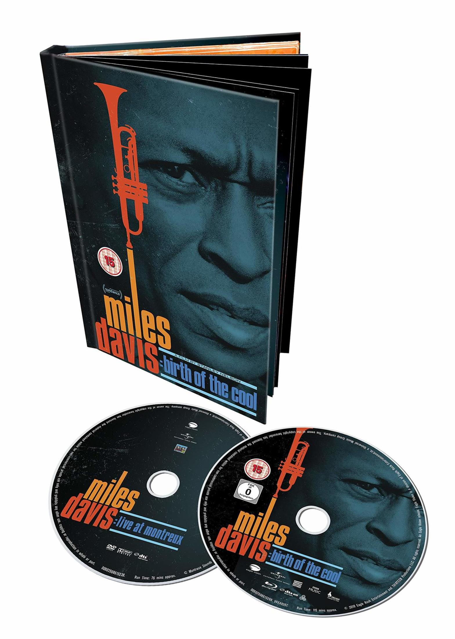 Miles Davis "Birth of the Cool" Digipak mit zwei CDs vor weißem Hintergrund.