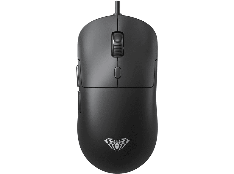 AULA S35 7200 DPI 6 Kademeli Optik Sensör 13 RGB Mod Makrolu Hafif Ergonomik Örgülü Kablolu Gaming Mouse Siyah