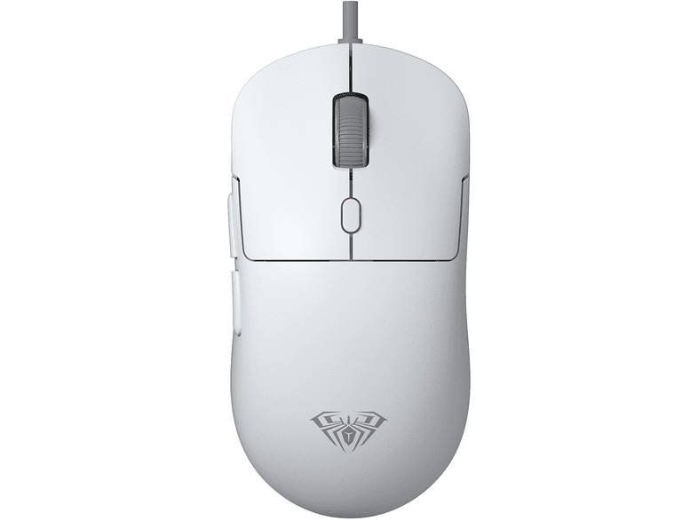 AULA S35 7200 DPI 6 Kademeli Optik Sensör 13 RGB Mod Makrolu Hafif Ergonomik Örgülü Kablolu Gaming Mouse Beyaz