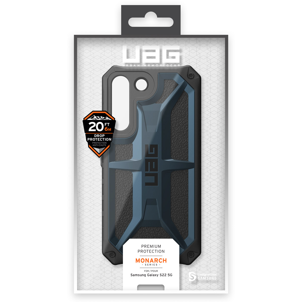 UAG Monarch robuste Schutzhülle für Samsung Galaxy S22 5G in Originalverpackung mit 6m Sturzschutz.