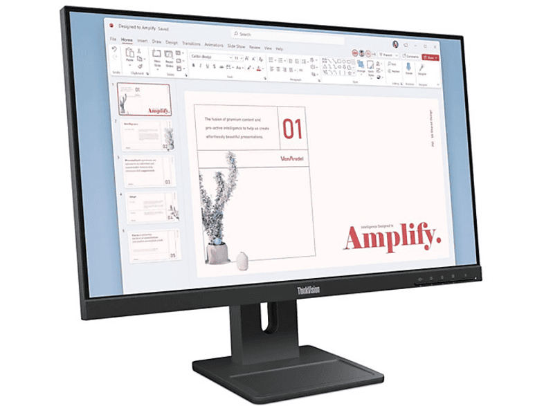 LENOVO ThinkVision E24-40 64BAMAT1TK VGA+HDMI+DP IPS Pivot Vesa 23,8 inç Full-HD 4 ms 100 Hz Monitör Siyah