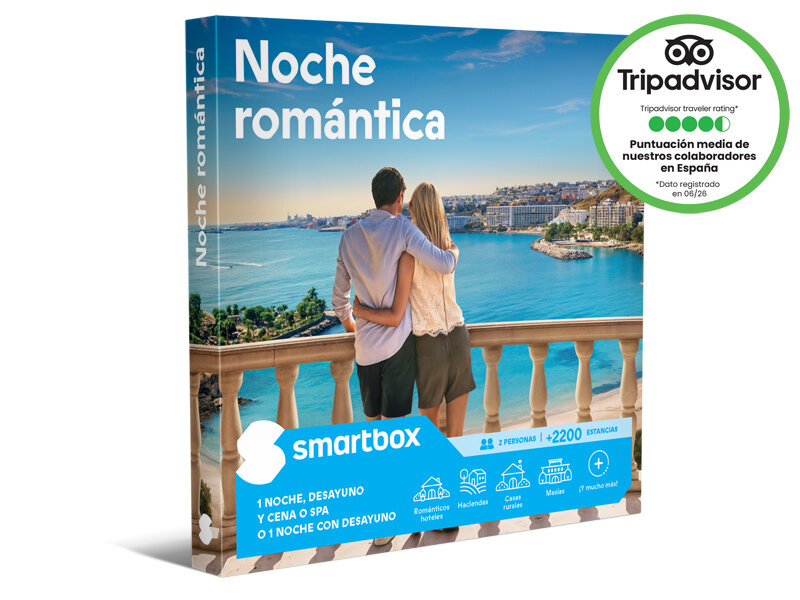 Caja Smartbox para una noche romántica con vistas al mar.