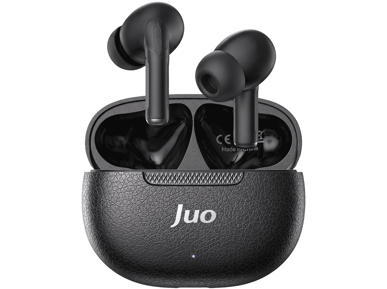 JUO JT1 Bluetooth 6.0 TWS 20 Saat Pil Ömrü 13 mm Sürücü IPX4 Kablosuz Kulak İçi Kulaklık Siyah