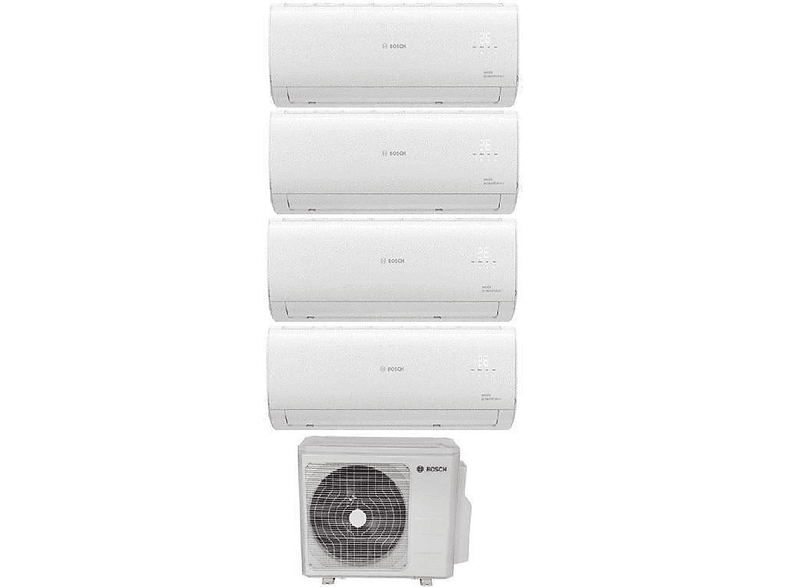 BOSCH Multi Split 42000 Btu 1 Dış + 4 İç Ünite 9000 + 9000 + 12000 + - Enerji Sınıfı 12000 BTU/h İnverter Klima Beyaz