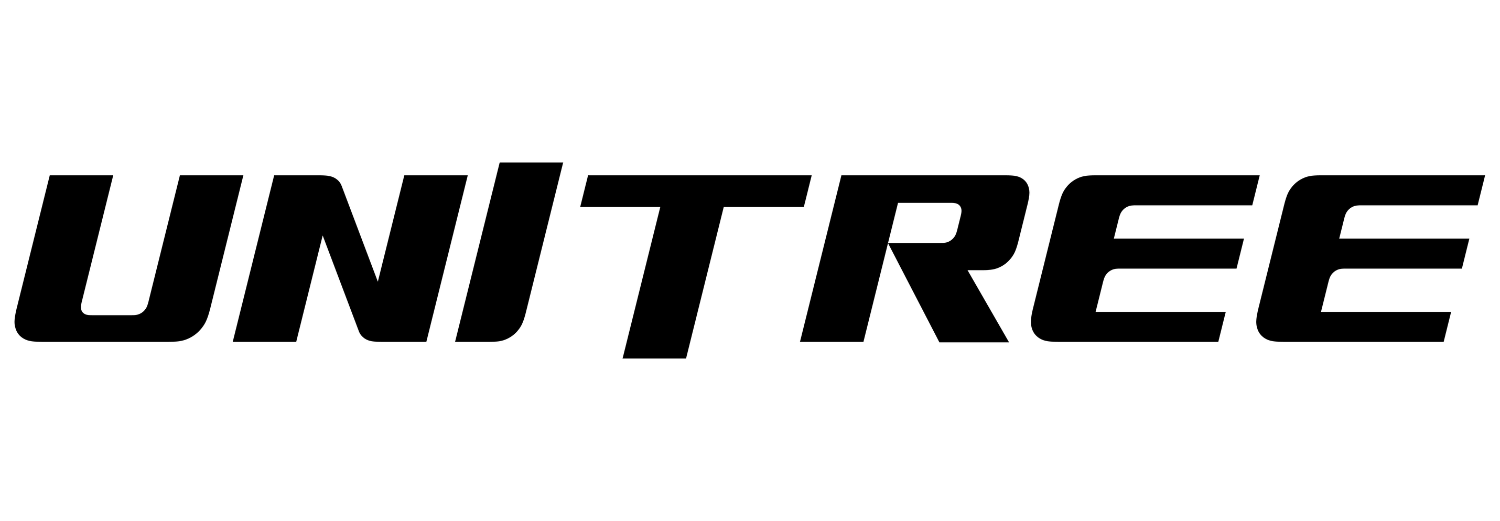 Il logo Unitree in grassetto nero maiuscolo su sfondo bianco.