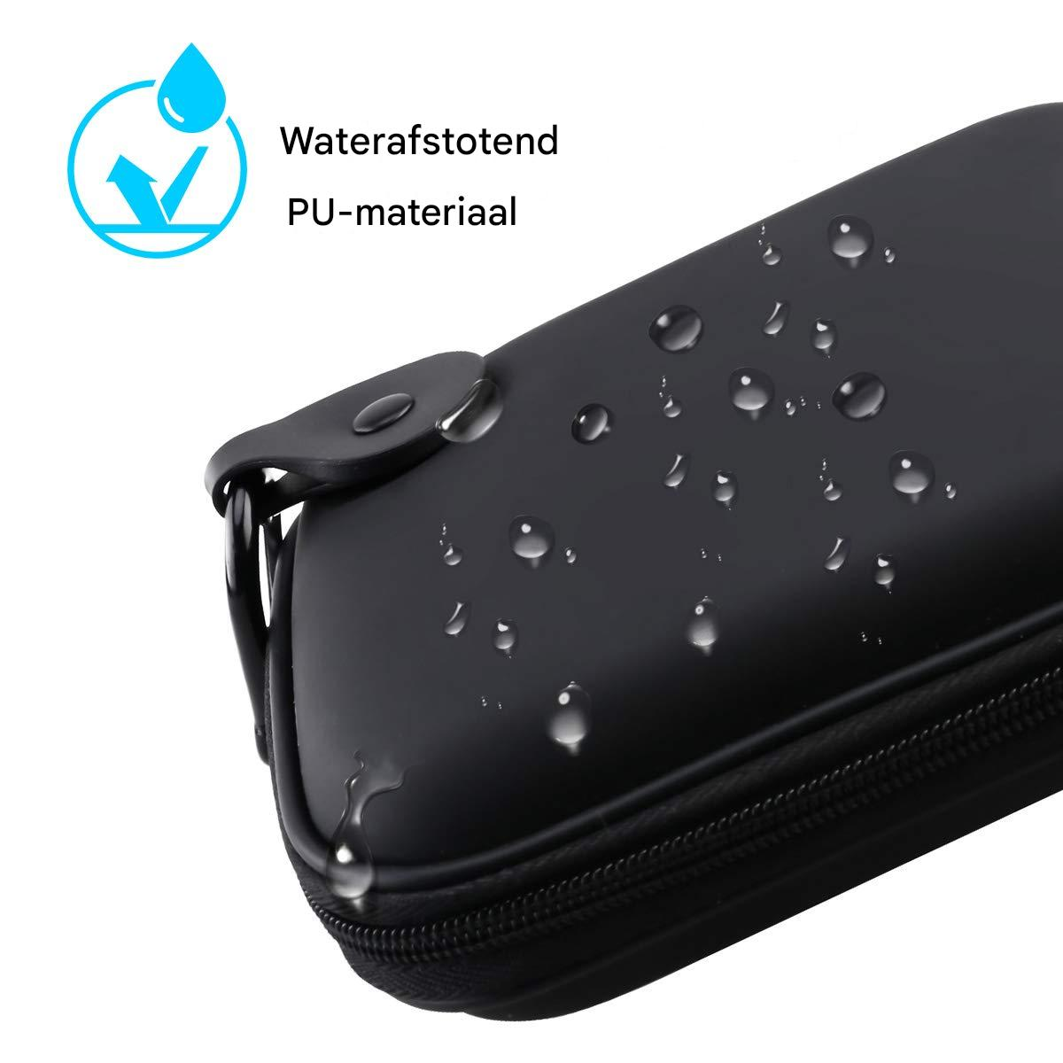 Wasserdichtes PU-Material mit Wassertropfen auf einer schwarzen Oberfläche.