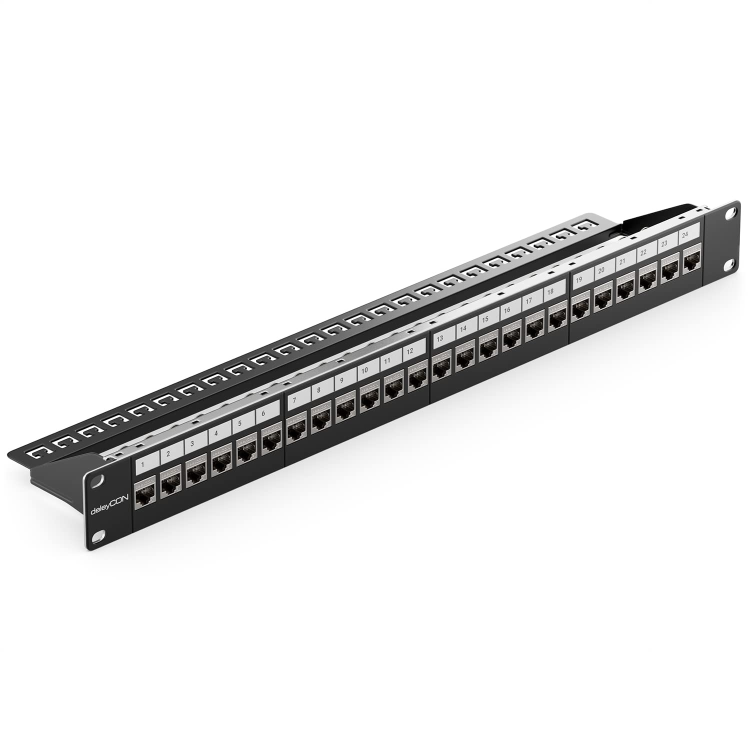 DELEYCON Patch panel 24 porte CAT6a 19" Patch panel