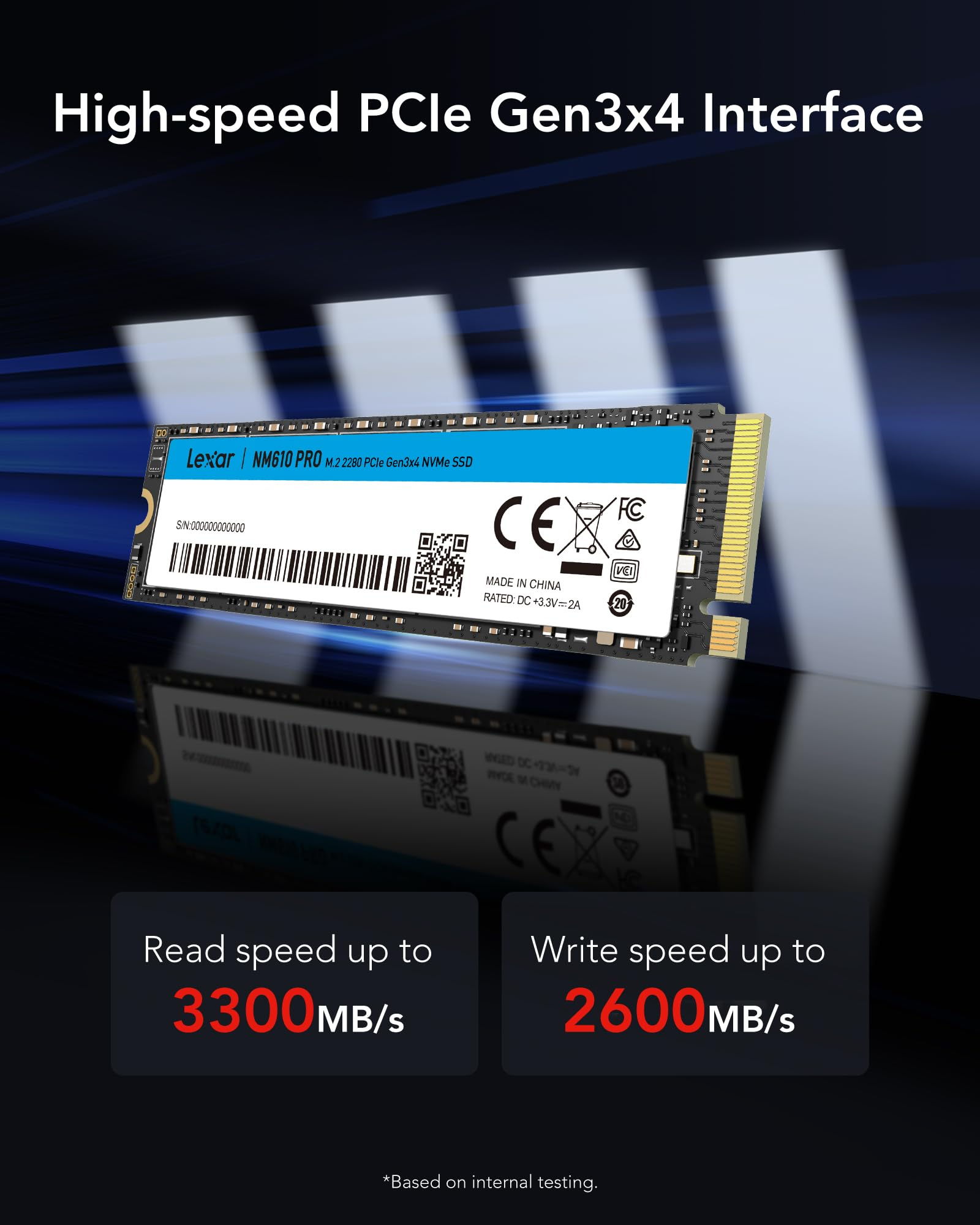 LEXAR NM610 PRO 1TB, 1 TB, SSD, Interno
