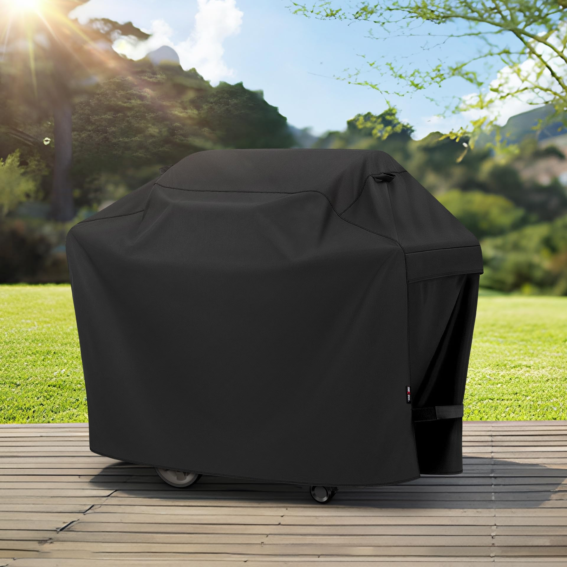 UNICO 165 x 61 x 112 cm Grillabdeckung, Schwarz