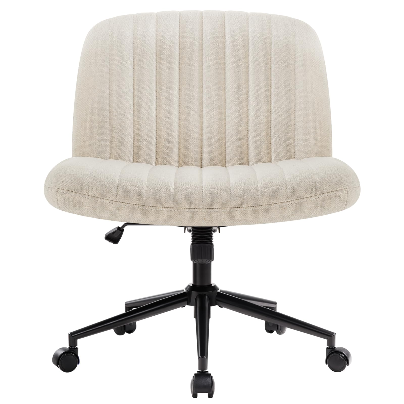IWMH Chaise de bureau en tissu sans accoudoirs Chaise de bureau