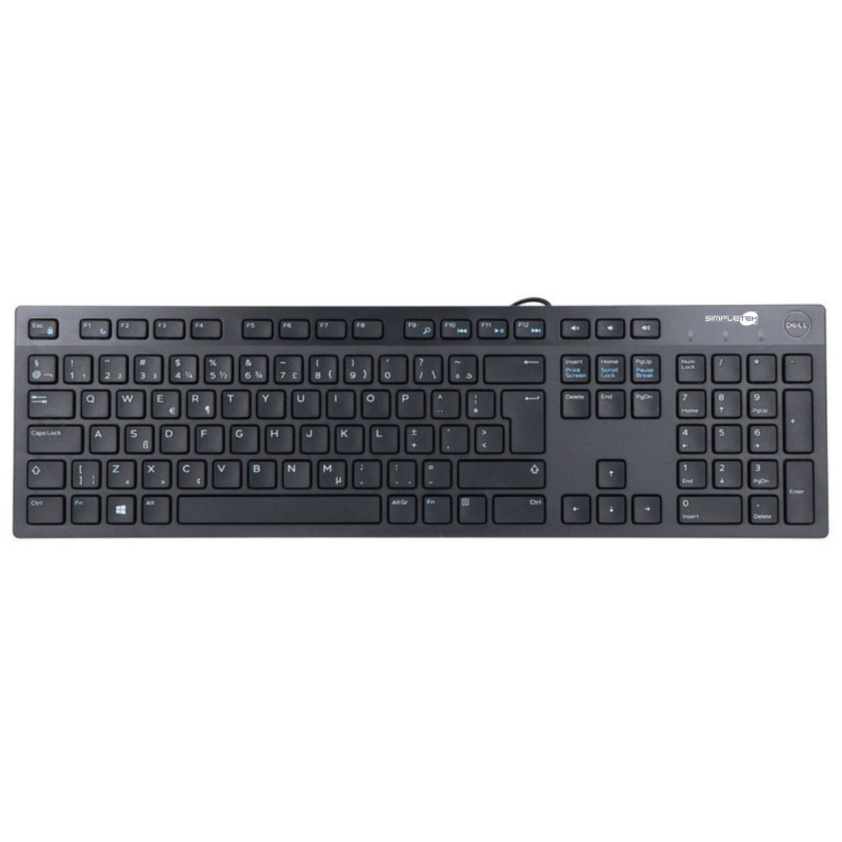 TASTIERE DELL KB216, QWERTY, USB, Nero