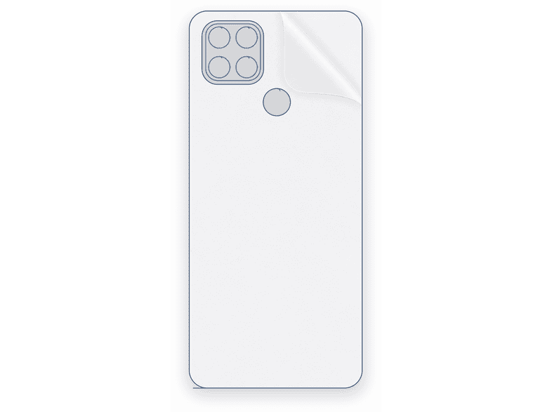 SCHITEC Oppo A35 Uyumlu Arka Yüzey Hidrojel Film Ekran Koruyucu