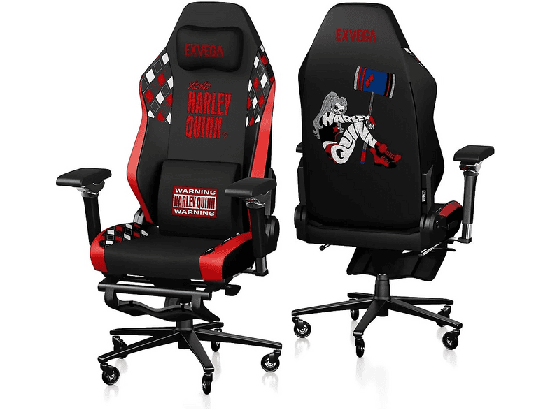 EXVEGA Pandora Harley Quinn Oyuncu ve Çalışma Koltuğu Siyah