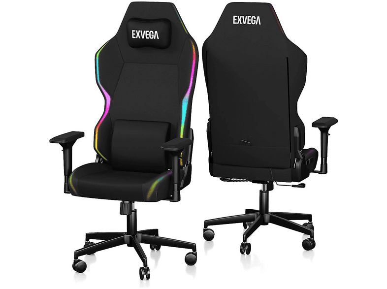 EXVEGA Lunar Active Rgb Oyuncu Koltuğu Siyah