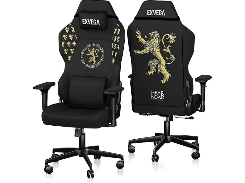 EXVEGA Andromeda Game Of Thrones Lannister House Oyuncu Koltuğu Siyah