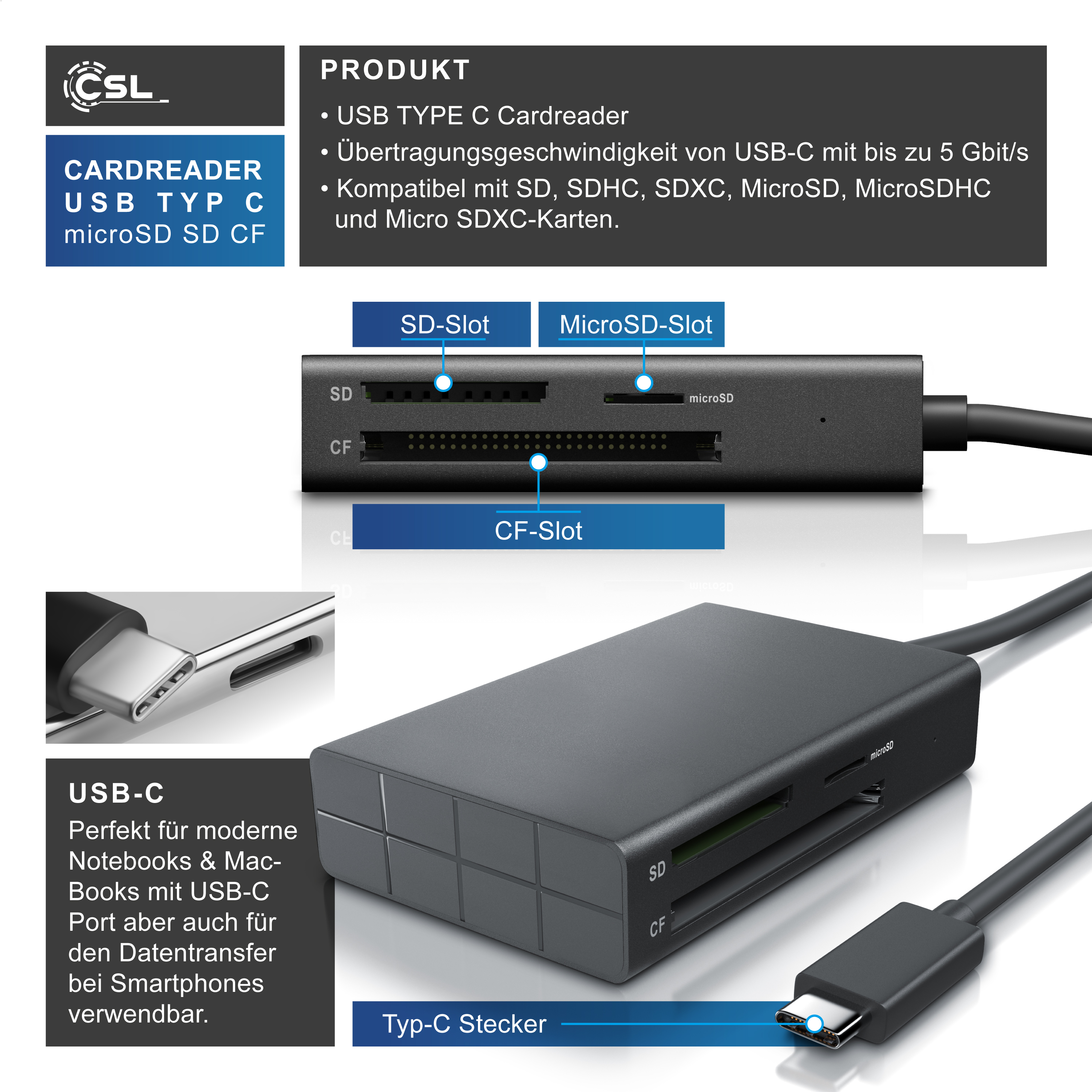 CSL 67896761 Kartenlesegerät | MediaMarkt