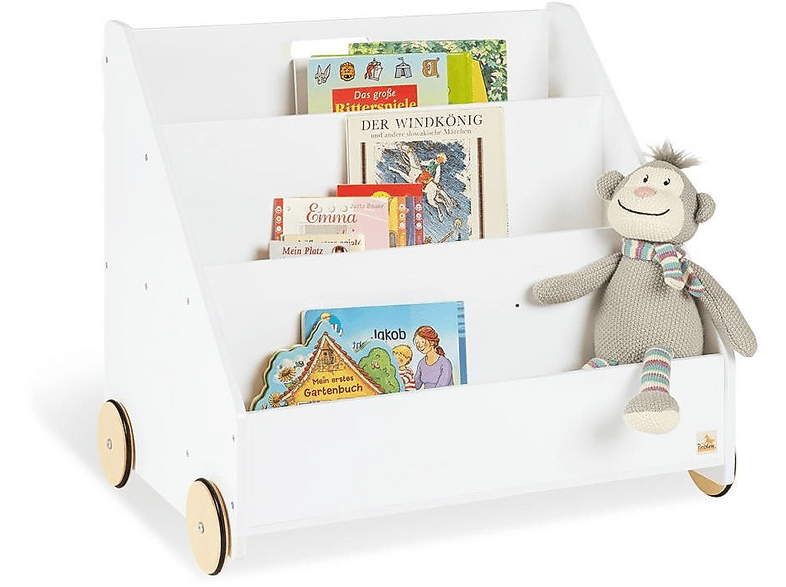 PINOLINO Kinderbibliothek auf Rädern Lasse Schrank