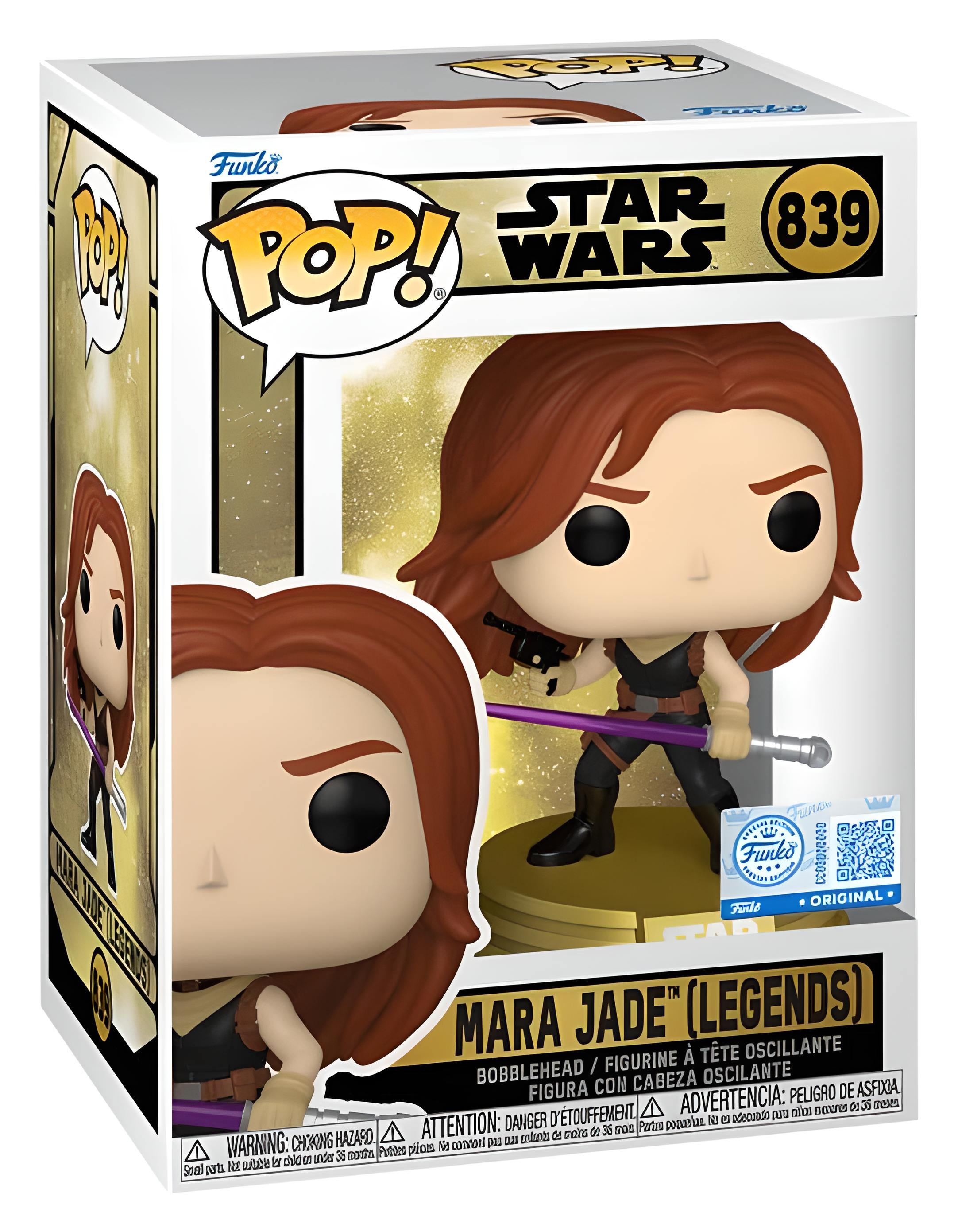 Figura Funko Pop de Mara Jade de Star Wars en caja.