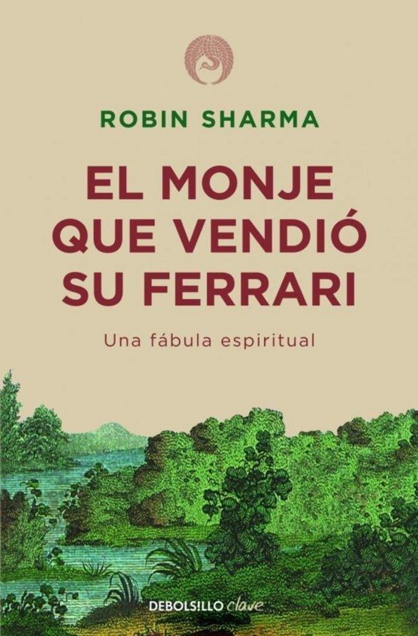 Portada del libro de Robin Sharma con ilustración de un paisaje verde.