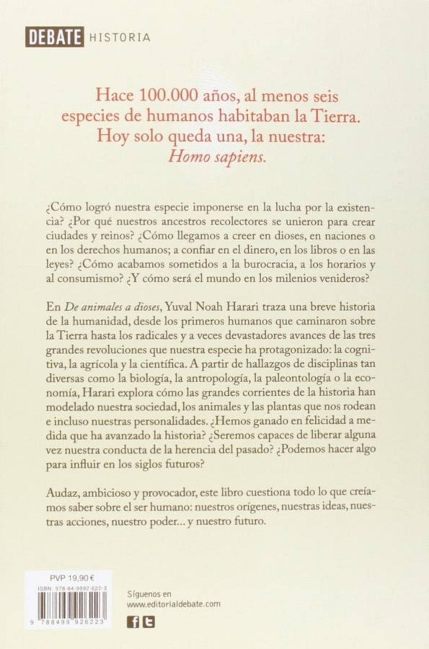 Contraportada de un libro con texto en español y un código de barras.