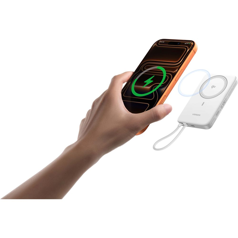 Powerbank magnetyczny UGREEN PB570 10000mAh 30W Biały