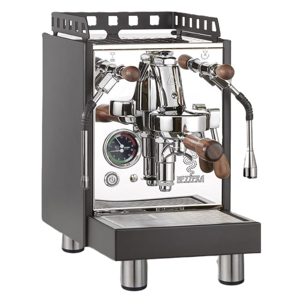 BEZZERA ARIA TOP PID Machine expresso à double circuit avec pompe rotative et contrôle numérique de la température PID noir, blanc