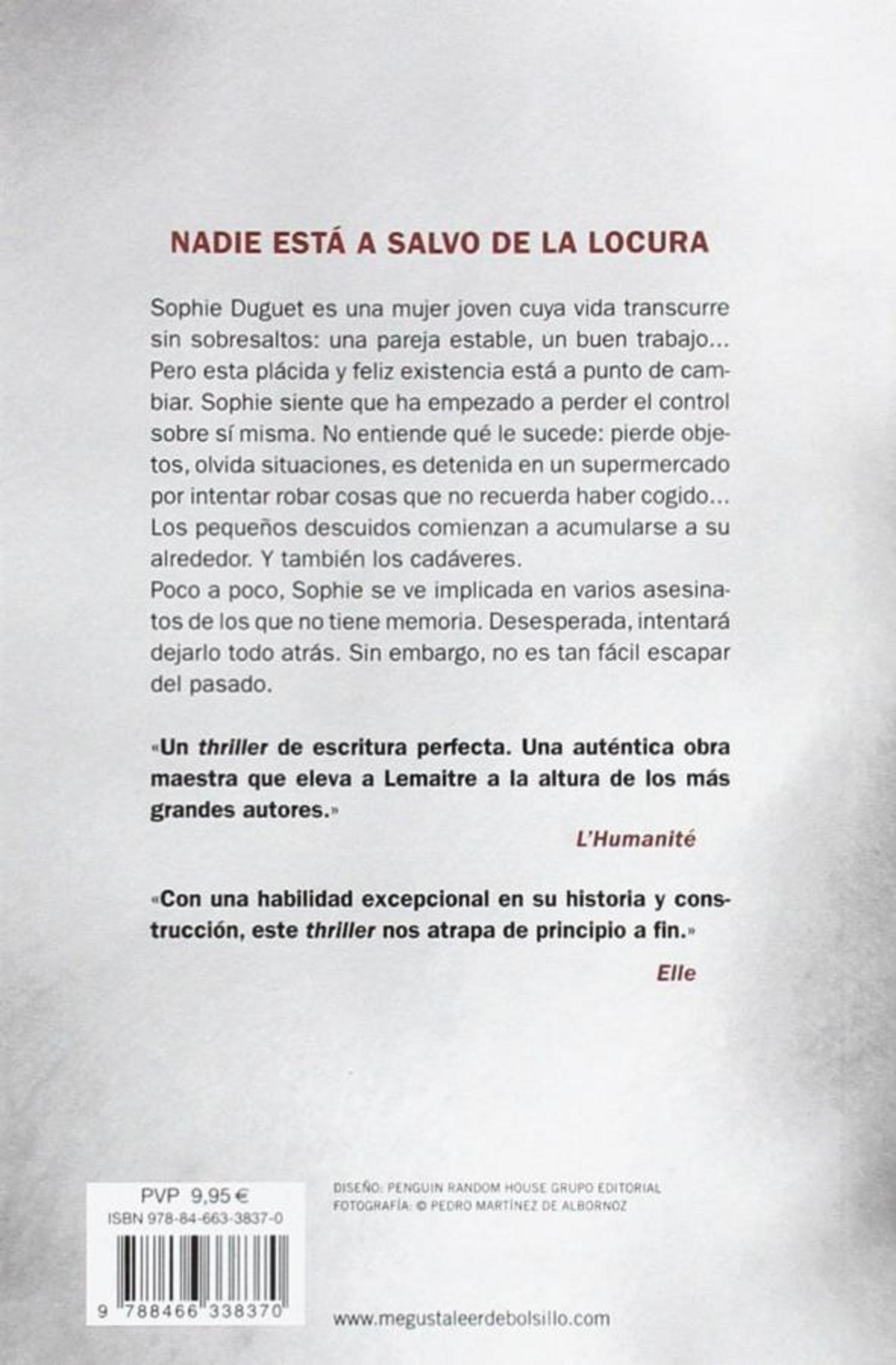 Contraportada de un libro con texto en español, ISBN y código de barras abajo.