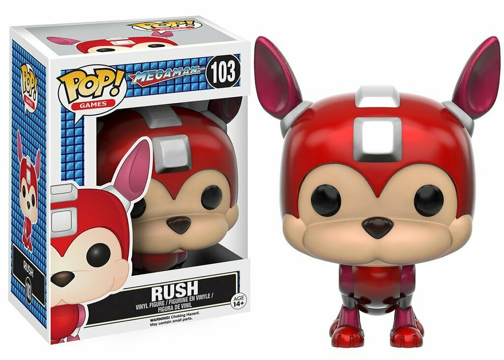 Pop! Games Rush Vinylfigur Nummer 103 in ihrer Originalverpackung mit dem Charakter davor.